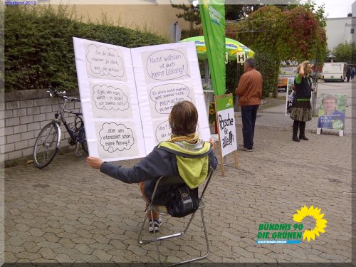 Infostand der Grünen in Rodgau