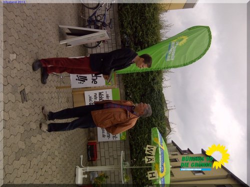 Infostand der Grünen in Rodgau